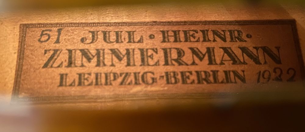 Zimmermann Julius Heinrich - Leipzig-Berlin Anno 1922 - G-927